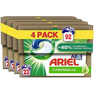 Image de Ariel 4x23 Pods Inspiré Par La Nature Citronnelle Lessive Liquide En Capsules 23 Lavages