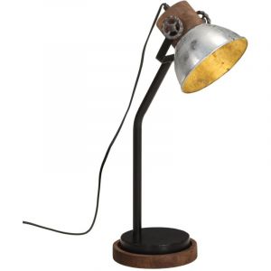 VidaXL Lampe De Bureau 25 W Argent Vintage 18x18x60 Cm E27