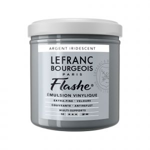 Lefranc & bourgeois Peinture Flashe vinylique - Argent iridescent n&deg;832 - 125 ml -