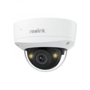 Reolink 2K+ 5MP Caméra Surveillance Extérieure PoE, Anti-Vandalisme IK10, Vision Nocturne Couleur avec Projecteur, Audio Bidirectionnel, Détection