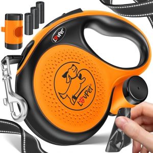 Lovpet - Laisse à Enrouleur pour Chiens pour Petits et Grands Chiens Poignée Ergonomique & Antidérapante Rallonge de Laisse 360° Mailles