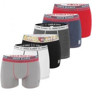 Serge blanco Boxers Pack Surprise de 6 Boxers coton homme - Couleur EU XXL,EU M,EU L,EU XL,EU 3XL - Taille Noir