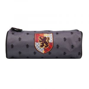 Bagtrotter trousse scolaire ronde harry potter grise gryffondor