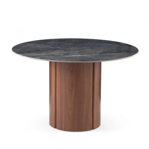 Table ronde 120 diam. avec plateau en céramique