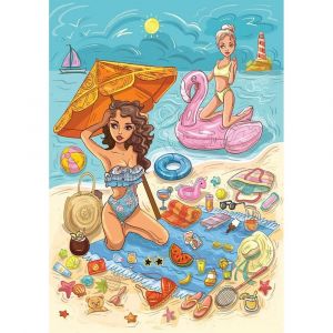 Puzzle 1000 pi&egrave;ces : Temps &agrave; la plage
