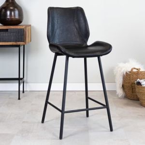 Beau Tabouret De Bar Industriel Noir