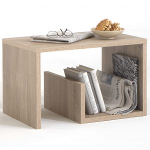 Image de D-Bleutop FMD Table basse 2-en-1 59 x 36 x 38 cm Chêne