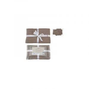 Bigbuy Towel set Essentials Taupe (3 Pieces)