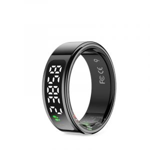 Prixton Bague connectée Orbyt Touch en acier inoxydable, moniteur de santé, écran tactile