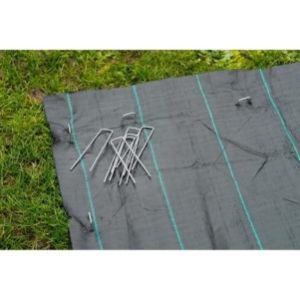 Agrafes m&eacute;talliques pour fixation au sol &Oslash;4mm H20 x 12 cm