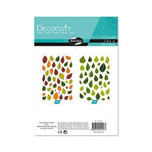 Maildor Pochette de 830 gommettes Decoraty feuilles