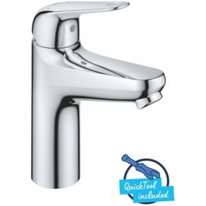 Grohe Swift - Mitigeur de lavabo avec bonde Push-Open, ouverture sur froid, chrome 24329001