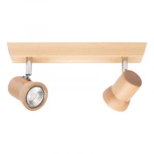 Plafonnier 2 Têtes Design "Venla" 29cm Bouleau Prix