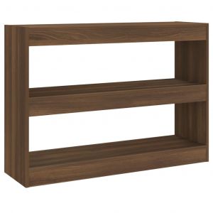 VidaXL Bibliothèque/Séparateur de pièce Chêne marron 100x30x72 cm