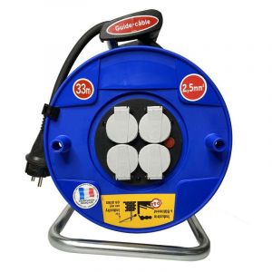 Image de Brennenstuhl Enrouleur de c&acirc;ble &eacute;lectrique bat-pro 33M H07RN-F 3G2,5 1205961