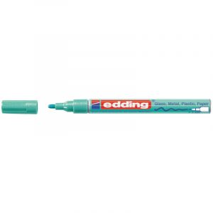 Edding Marqueur Peinture Vert M&eacute;tallic Pointe 1-2 mm