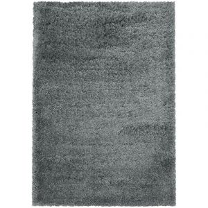 MOELLEUX - Tapis cosy &agrave; poils longs - Gris clair 080 x 150 cm