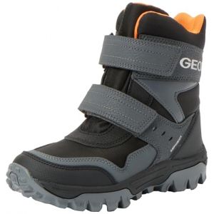 Geox J Himalaya Boy B ABX Bateau à Cheville, Black Orange, 37 EU