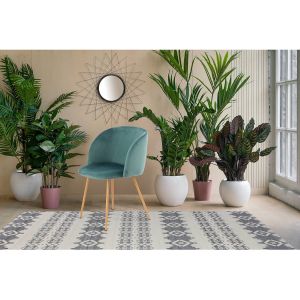 Image de Lot de 2 Chaises en Velours "Celina" 84 cm Vert Prix