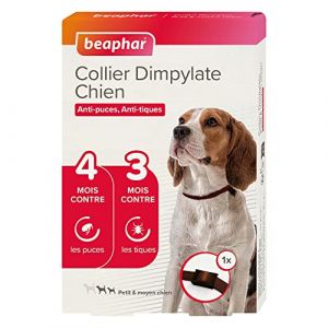 Image de Beaphar Collier Dimpylate Anti-Puces Et Tiques, Petit Chien Et Moyen Chien