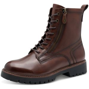 Tamaris Bottines plates en dentelle pour femme 1-25207-45 - En cuir muscat - Taille 37 EU, Cuir muscat, 37 EU