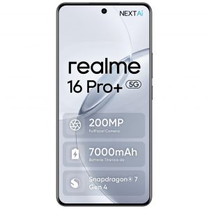Realme 16 Pro+ 6.8" 5G USB Type-C 12 Go 512 Go 7000 mAh Gris