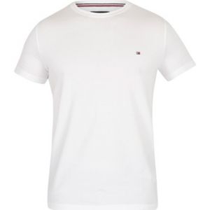 Image de Tommy Hilfiger T-shirt 0867896625 NEW STRETCH C-NK blanc - Taille EU XXL,EU S,EU L