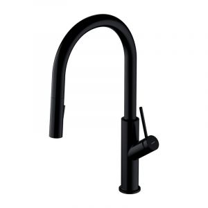 OMNIRES BEND Mitigeur d’évier pivotant, douchette extractible, 2 jets, BE6455BL,