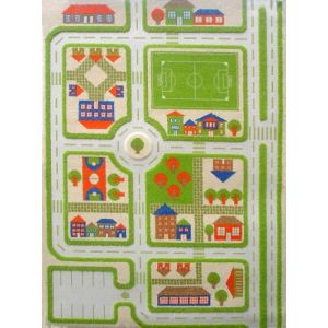 IVI Carpet Tapis 3D Trafic Vert 100x150 cm
