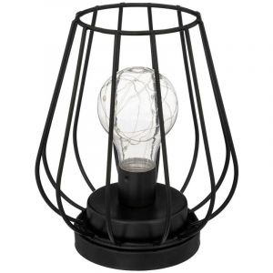 Atmosphera Lampe à Poser en Métal MicroLed "Luz" 17cm Noir