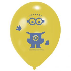 6 ballons à gonfler Minions