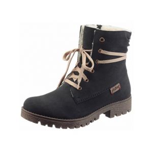 Rieker 78550, Bottes Femme, Bleu (Atlantic/Mogano), 37 EU