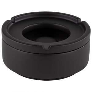 APS 559 Cendrier à vent "ELEMENT" avec fond adapté pour meubles, béton, noir, Ø 10,5 cm