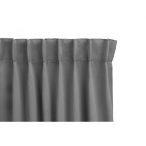 LIFA LIVING Rideau - Gris argenté - occultant et insonorisant - Rideaux occultants - Rideaux occultants avec crochets - 100% polyester - 150 x 250 cm - Prêt à l'emploi - 1 pièce
