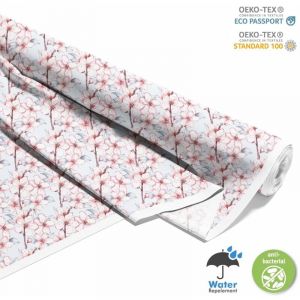 TISSUS D&Eacute;CORATIFS D'EXT&Eacute;RIEUR OXFORD - Motif Jardin Japonais