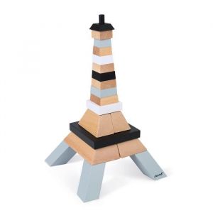 Image de Janod Tour Eiffel à Construire - Jeu de Construction en Bois - Dès 4 ans