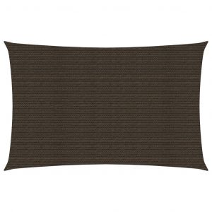 VidaXL Voile d'ombrage 160 g/m² Marron 3x6 m PEHD