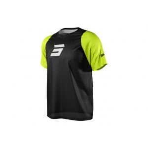 Shot Maillot Manche Courte Hot Neo Defender Noir Jaune