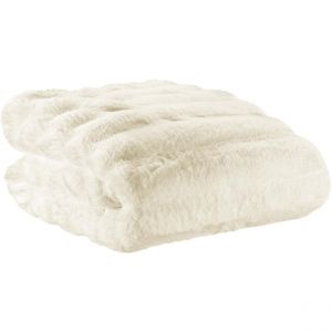 Image de Declikdeco Plaid Astrid Neige