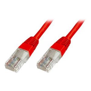 Digitus Cordon de raccordement RJ-45 Ecoline 1 m UTP CAT 5e gainé rouge