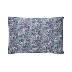 Essix Taie d'oreiller en percale de coton bleu/vert 65x65