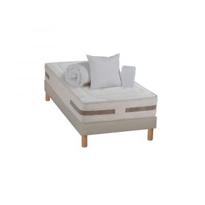 Ensemble 90x200 Matelas Ressorts + Sommier + Accessoires