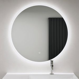 Sogood Miroir de Salle de Bains Rond Lumineux avec Éclairage LED Glace Éclairé avec Interrupteur Tactile ? 70 cm - Transparent