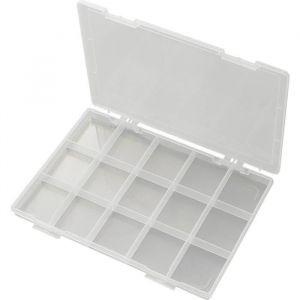 Tru Components Mallette de rangement séparations fixes EKB-103 1566890 (l x l x h) 285 x 209 x 23 mm Nombre de comparti