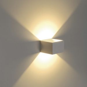 SLV Applique murale - carr&eacute;e - a led - 5 w - 3000k logs in - ip20 - blanc