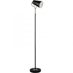 Lampadaire industriel en noir 150 cm