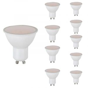 Silamp Ampoule LED GU10 4.5W (Pack de 10) - Blanc Neutre 4000K - 5500K