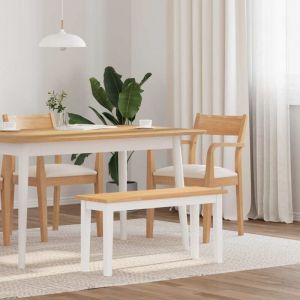 VidaXL Banc 90 cm bois massif caoutchouc