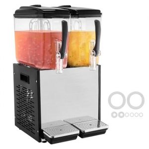 Distributeur de Boissons Commerciales-Duoku-2 R&eacute;servoirs de 12 L-Refroidissement de 45 &deg;F &agrave; 54 &deg;F-pour Restaurants et Bars