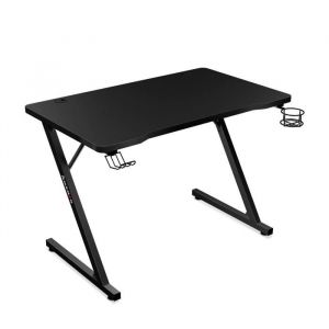 Bureau gaming - HUZARO - HERO 1.8 - Porte-gobelet - Crochet casque - MDF Carbon